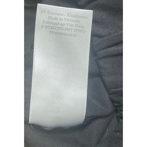 Everlane Size 2 Womens Pants Organic Cotton Black Pull On Stretch Elastic Waist - Picture 7 of 10